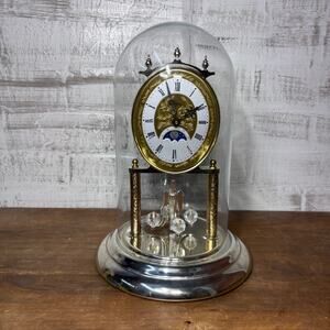 Vintage Elgin Gold Moon Phase Mantel Clock